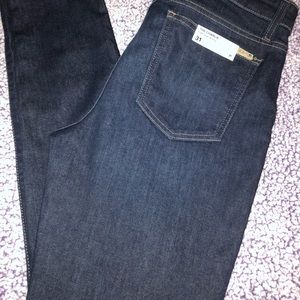 Dark-Washed Denim Jeans